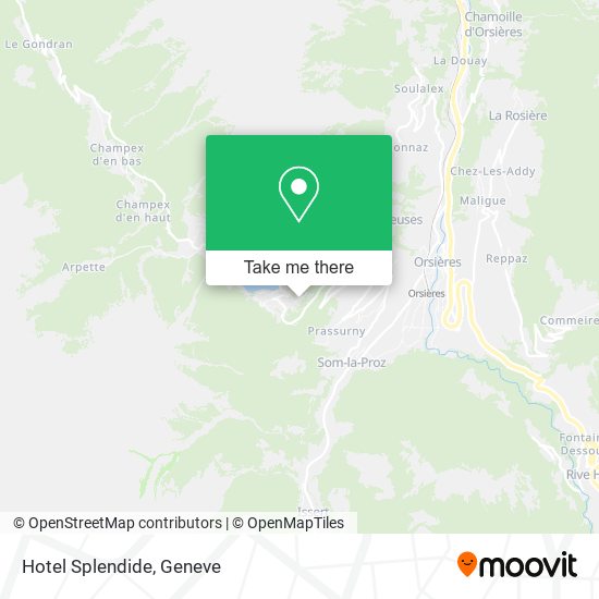 Hotel Splendide map