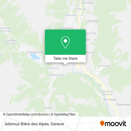 Ademus Bière des Alpes map