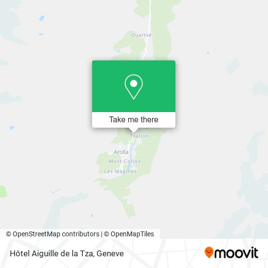 Hôtel Aiguille de la Tza map