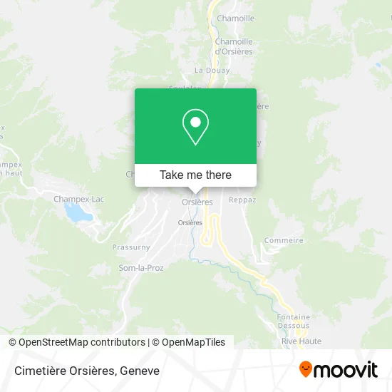 Cimetière Orsières map