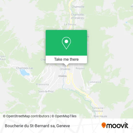 Boucherie du St-Bernard sa map