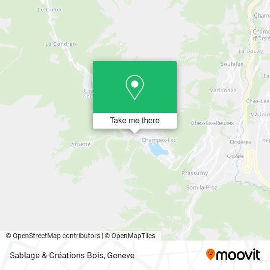 Sablage & Créations Bois map