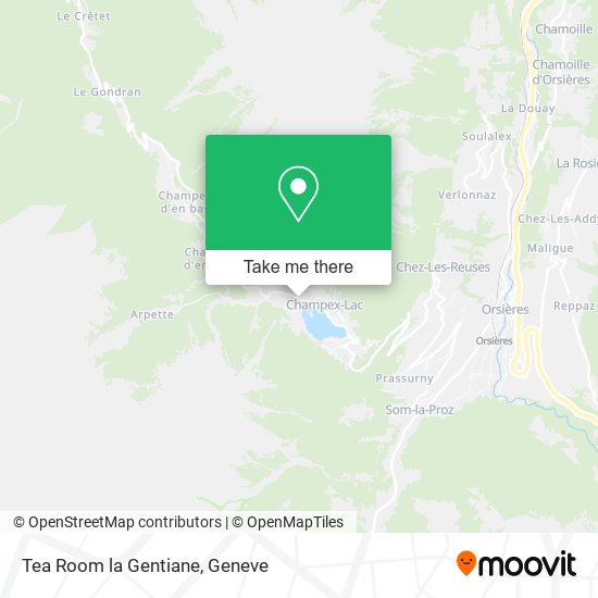 Tea Room la Gentiane map