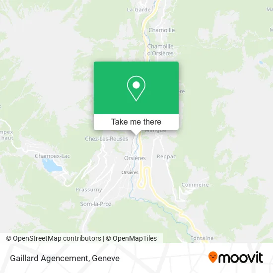 Gaillard Agencement map