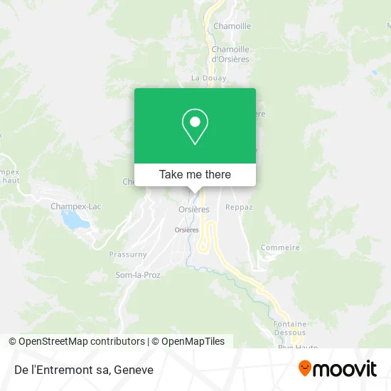 De l'Entremont sa map