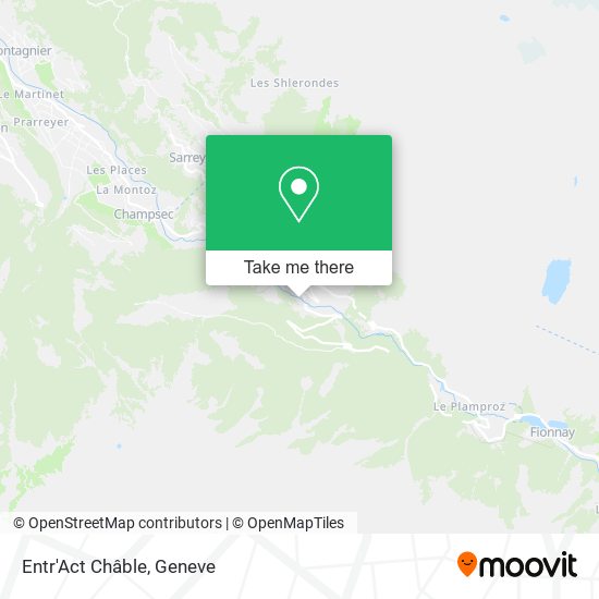 Entr'Act Châble map