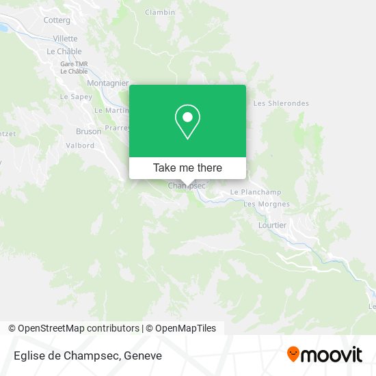 Eglise de Champsec map