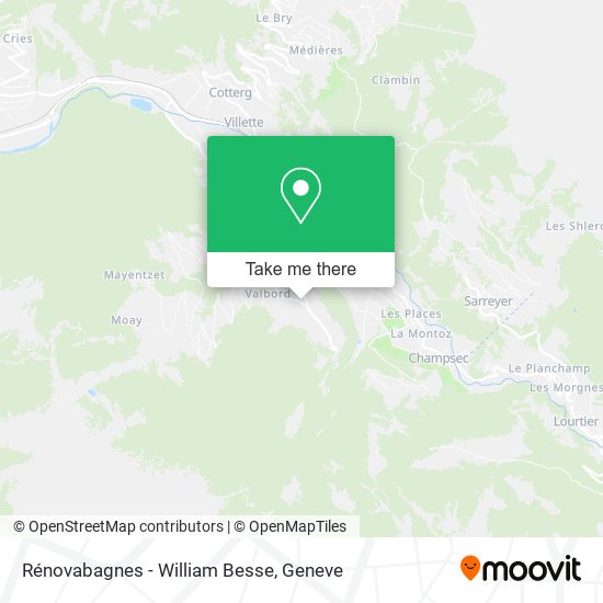 Rénovabagnes - William Besse map