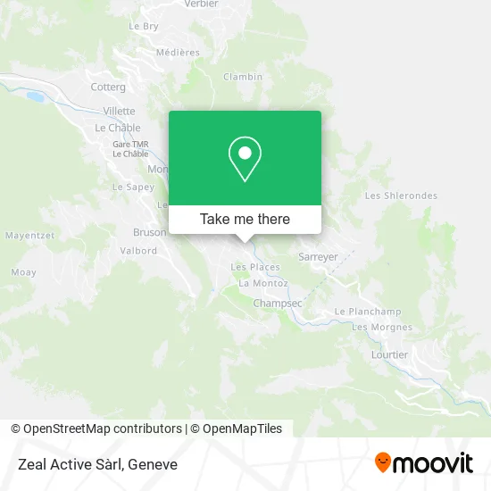 Zeal Active Sàrl map
