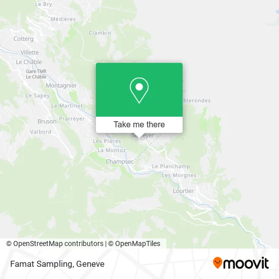 Famat Sampling map