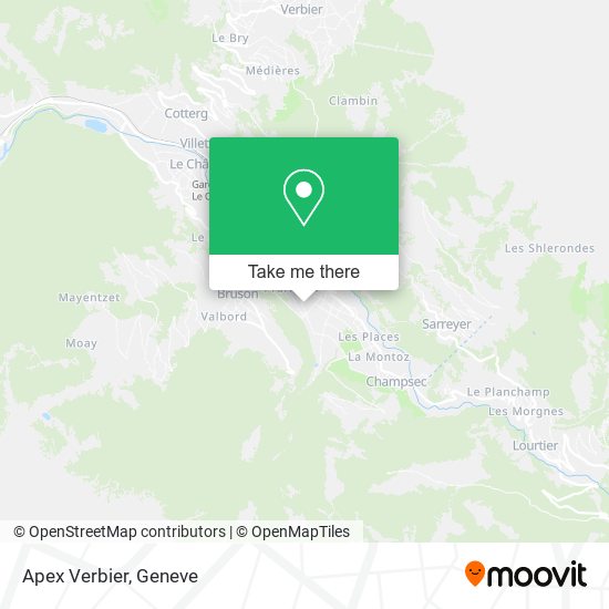 Apex Verbier map