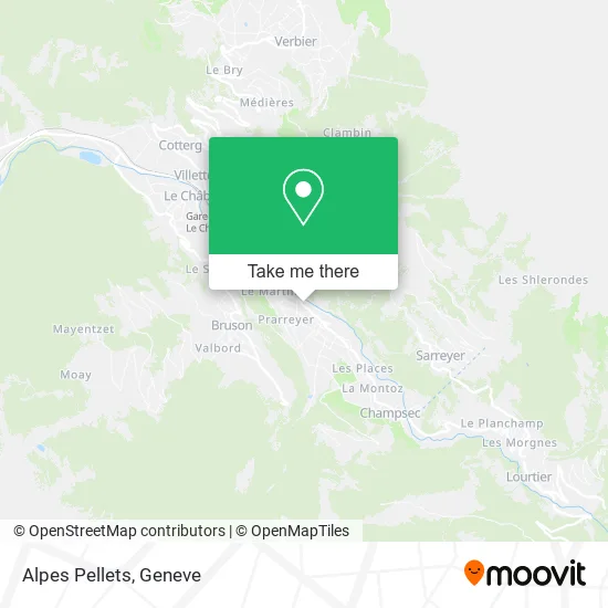 Alpes Pellets map