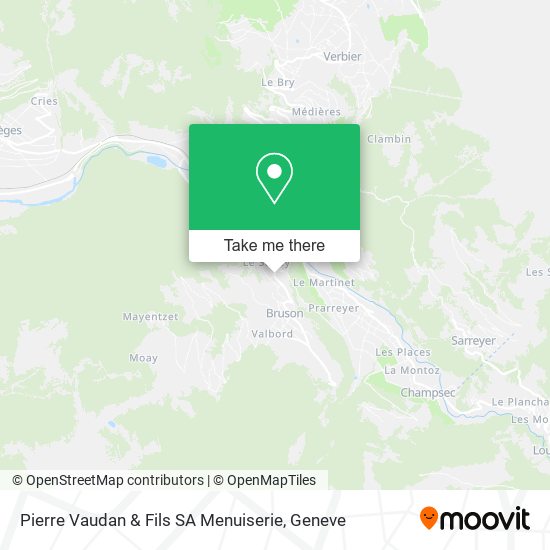 Pierre Vaudan & Fils SA Menuiserie map