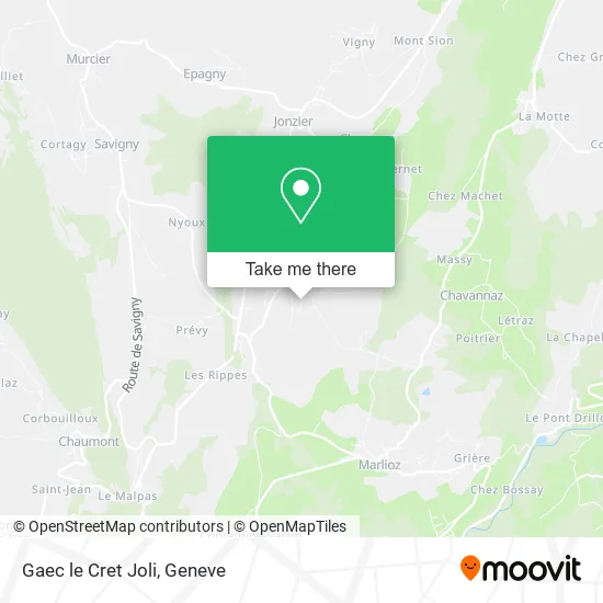 Gaec le Cret Joli map