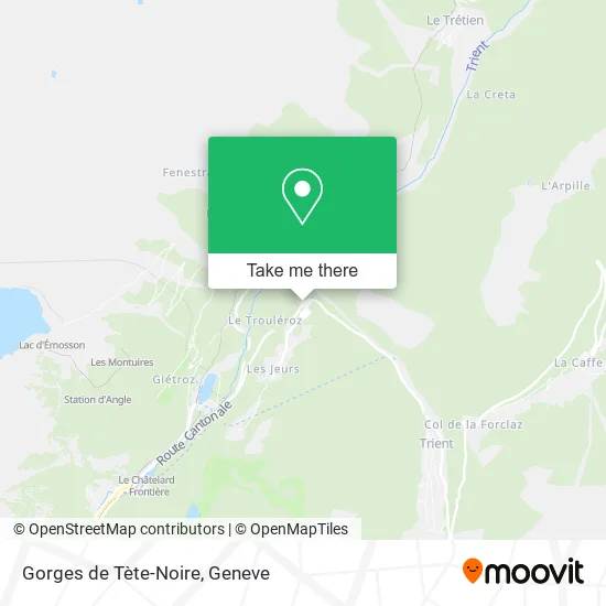 Gorges de Tète-Noire map