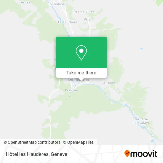 Hôtel les Haudères plan