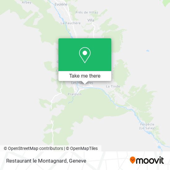 Restaurant le Montagnard map
