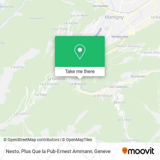 Nesto, Plus Que la Pub-Ernest Ammann map