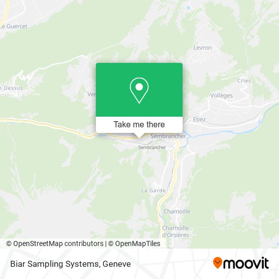 Biar Sampling Systems map