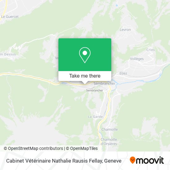 Cabinet Vétérinaire Nathalie Rausis Fellay map