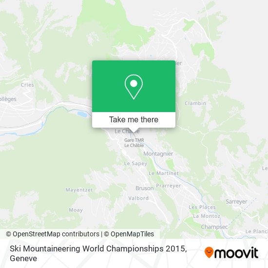 Ski Mountaineering World Championships 2015 map