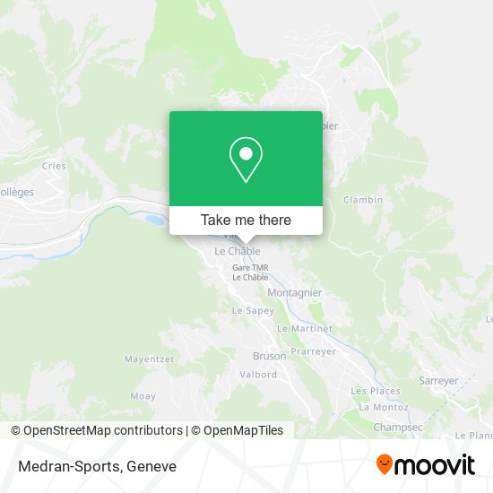 Medran-Sports map