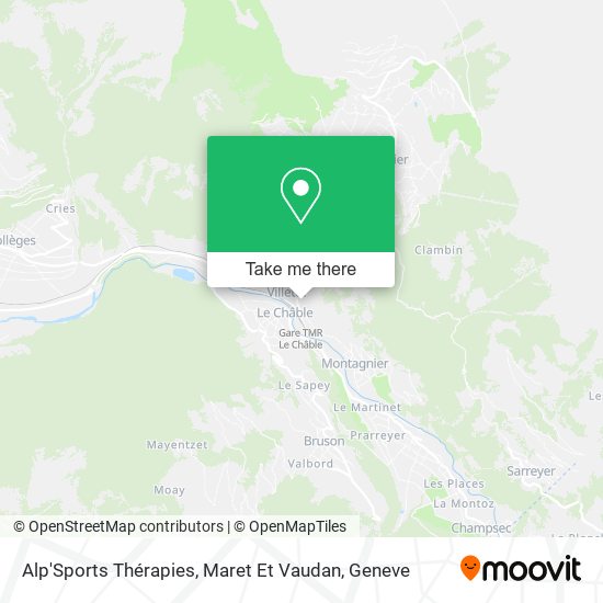 Alp'Sports Thérapies, Maret Et Vaudan map
