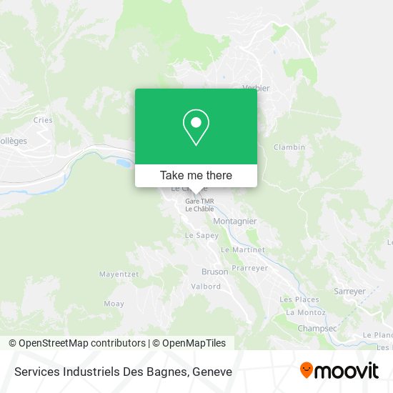 Services Industriels Des Bagnes map