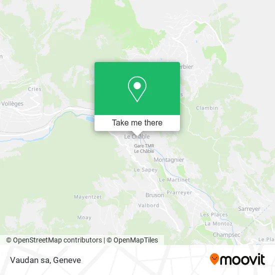 Vaudan sa map