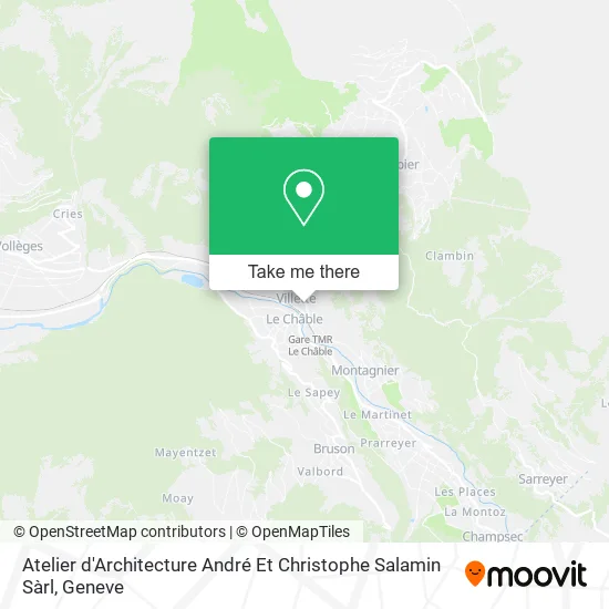 Atelier d'Architecture André Et Christophe Salamin Sàrl map