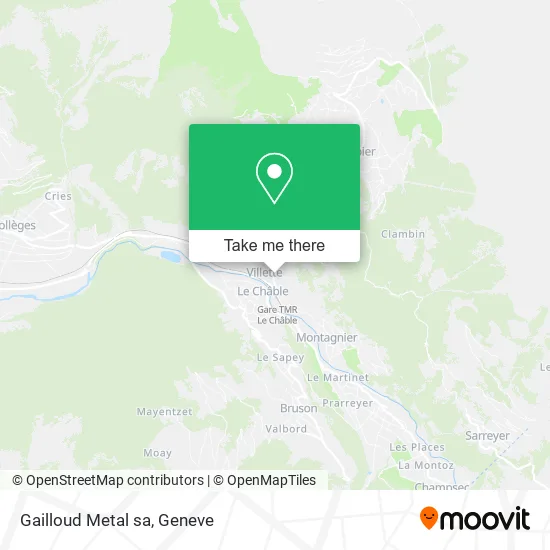 Gailloud Metal sa map