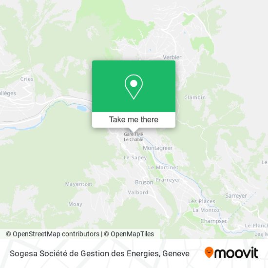 Sogesa Société de Gestion des Energies map