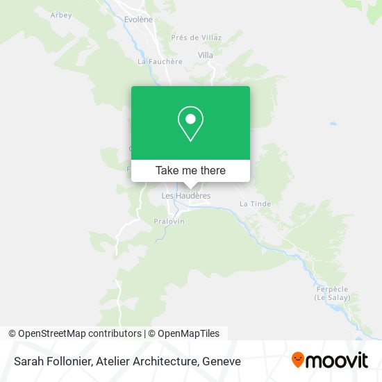 Sarah Follonier, Atelier Architecture map