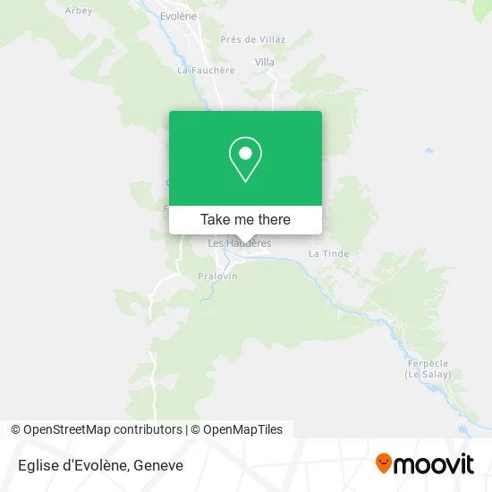 Eglise d'Evolène map