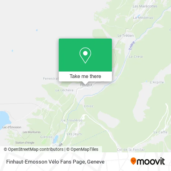 Finhaut-Emosson Vélo Fans Page map