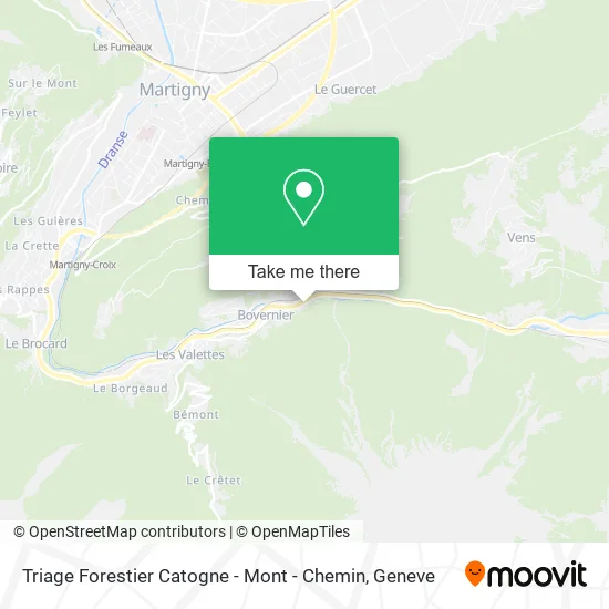 Triage Forestier Catogne - Mont - Chemin map