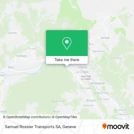 Samuel Rossier Transports SA map