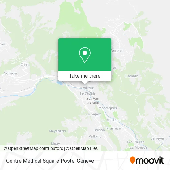 Centre Médical Square-Poste map