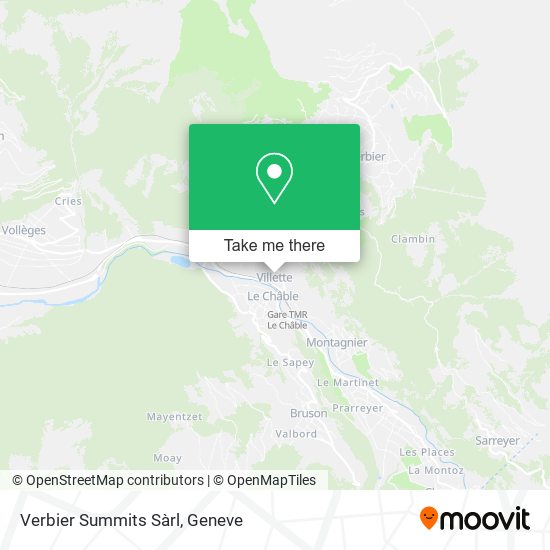 Verbier Summits Sàrl map