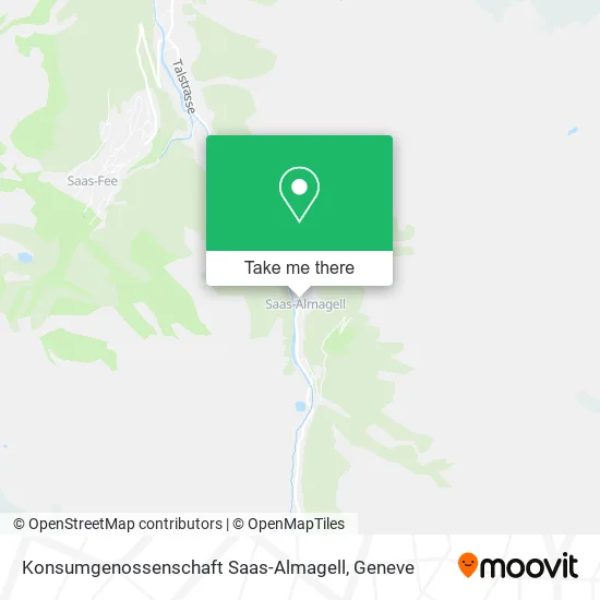 Konsumgenossenschaft Saas-Almagell map
