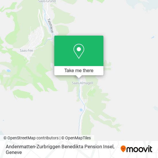 Andenmatten-Zurbriggen Benedikta Pension Insel map