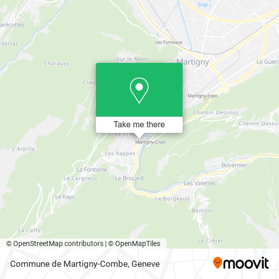 Commune de Martigny-Combe map