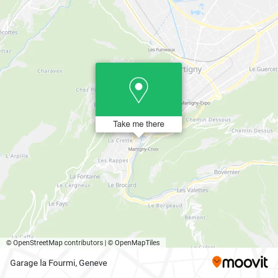 Garage la Fourmi map