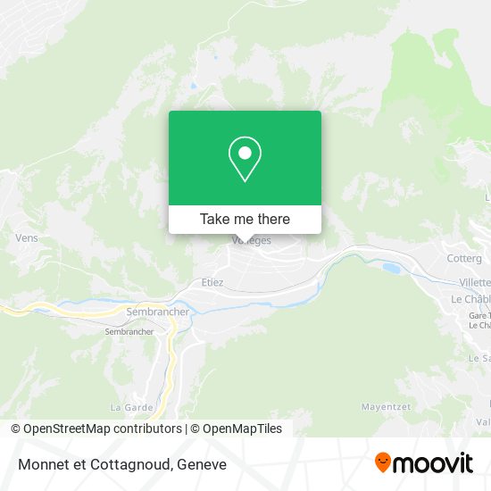 Monnet et Cottagnoud map