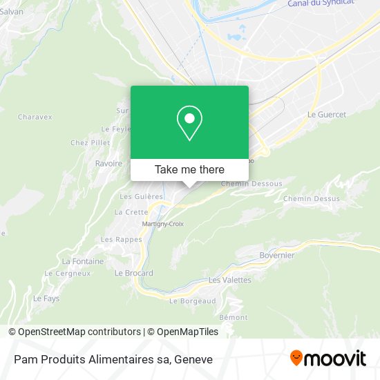Pam Produits Alimentaires sa map