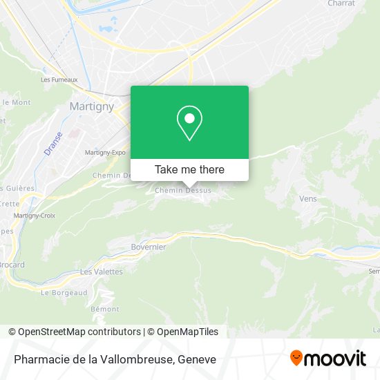 Pharmacie de la Vallombreuse plan