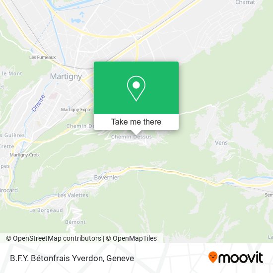 B.F.Y. Bétonfrais Yverdon map