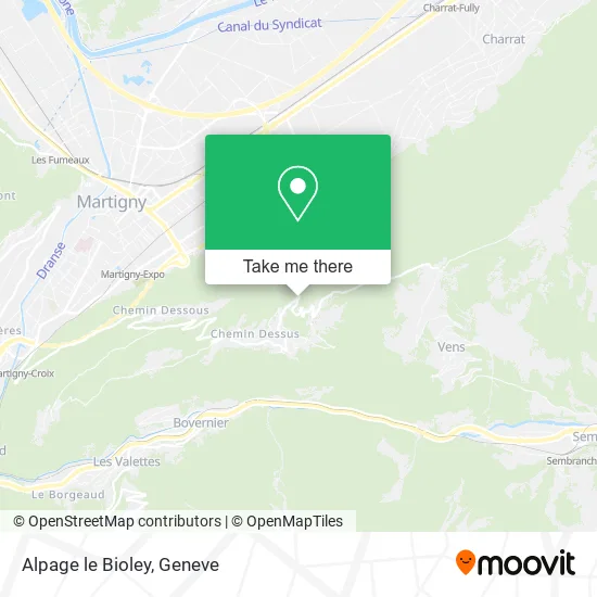 Alpage le Bioley map