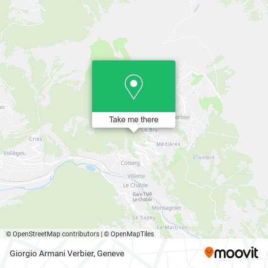 Giorgio Armani Verbier map