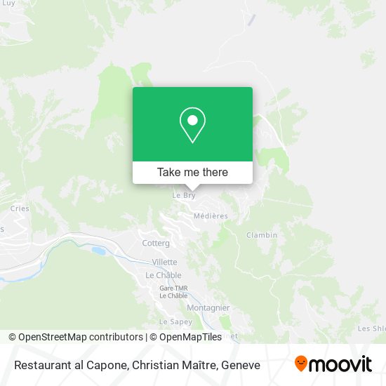 Restaurant al Capone, Christian Maître map